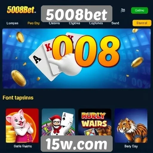 Variantes de jogos disponíveis no 5008bet
